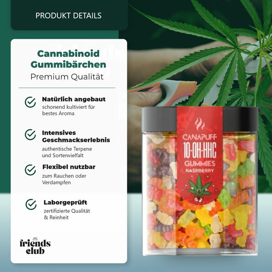 10-OH Żelki Malinowe 10 sztuk