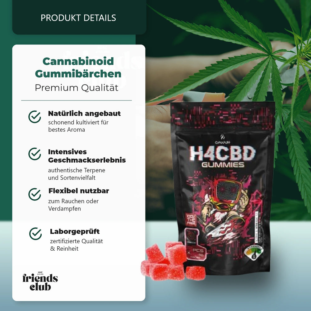H4CBD Gumicukrok - Fekete Szőlő