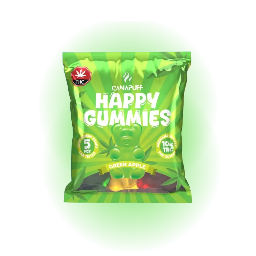 THC Gummies - Grüner Apfel