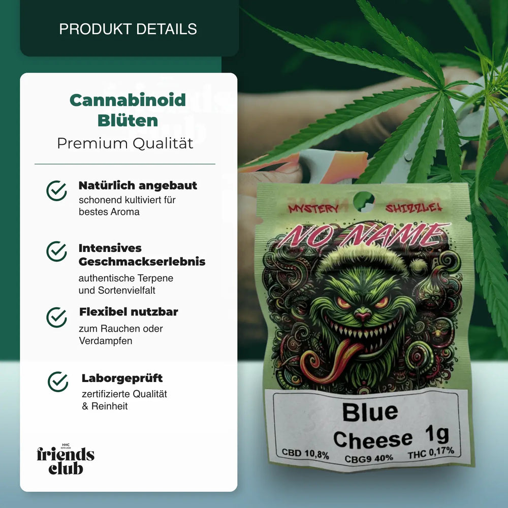 Kwiaty CBD Blue Cheese - hhcfriends