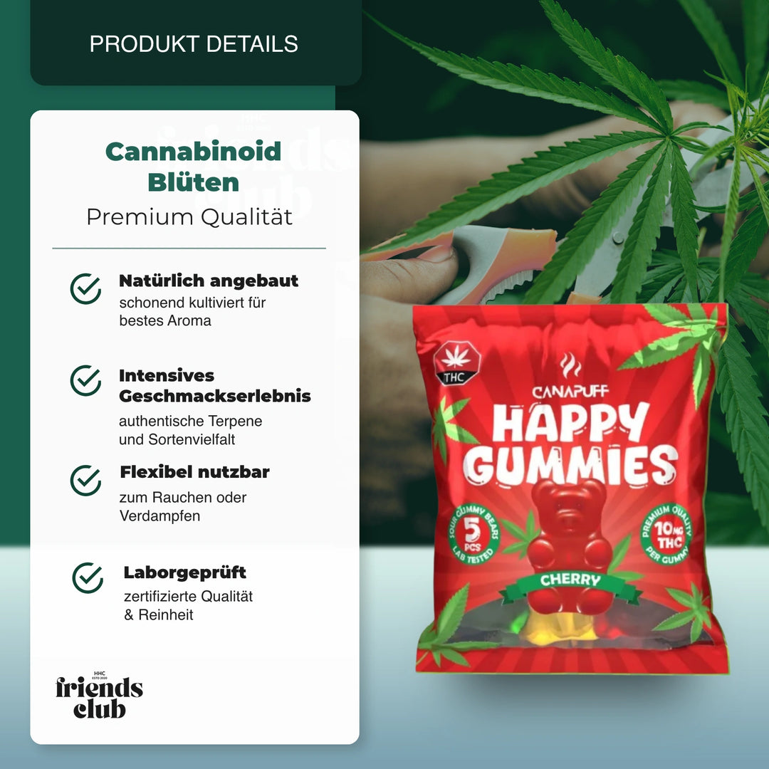 Gummies THC - Cerise (5 pcs) - hhcfriends