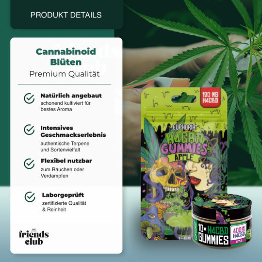 H4CBD Gummies Apfel - hhcfriends