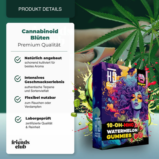 10-OH Żelki Arbuz 10 sztuk - hhcfriends