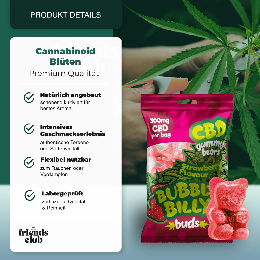 CBD-Gummies - Bubbly Billy Buds 10 pieces 300mg - hhcfriends