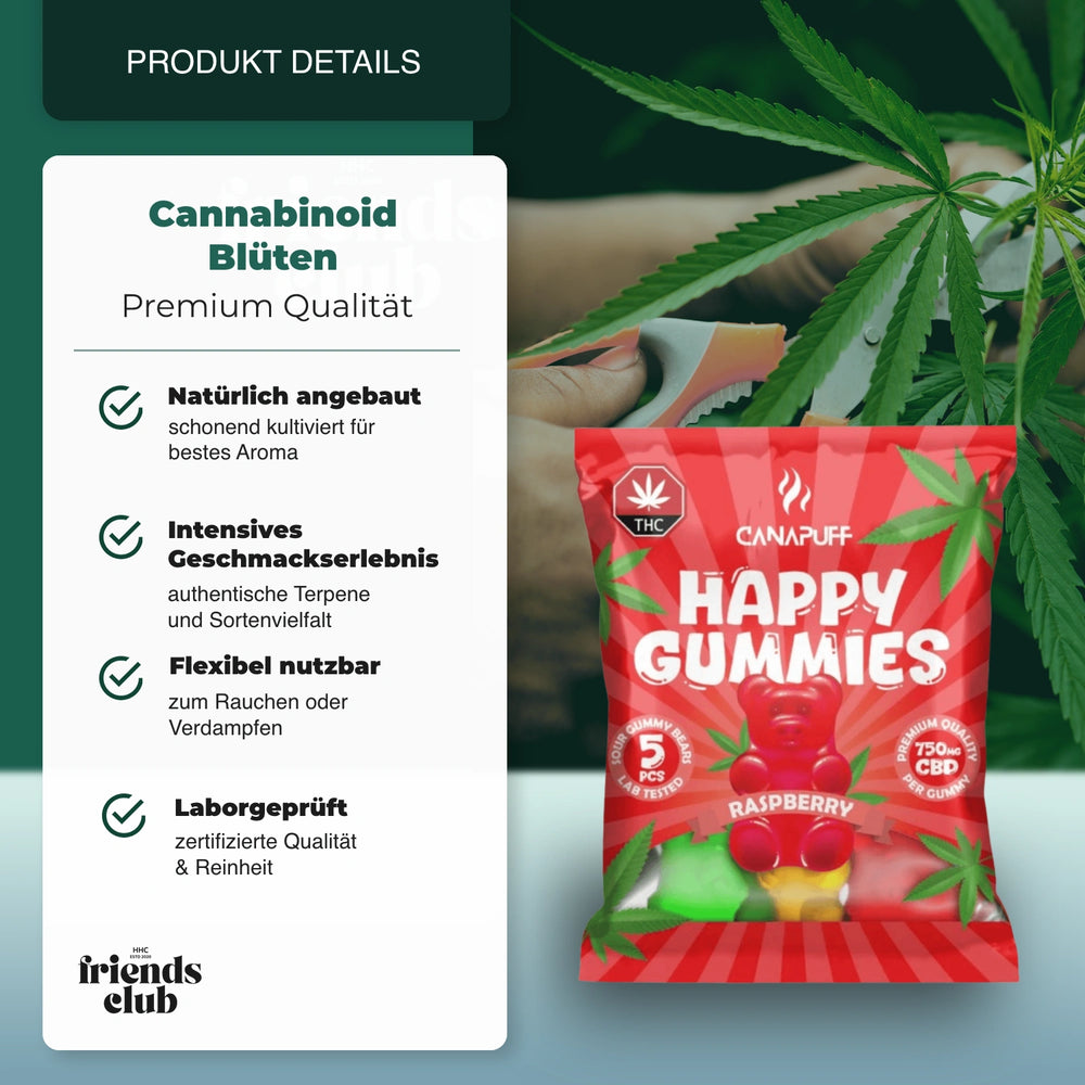 Żelki CBD Malina - hhcfriends