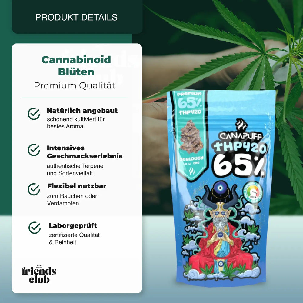 THP420 Flowers Jealousy 65% Canapuff - hhcfriends