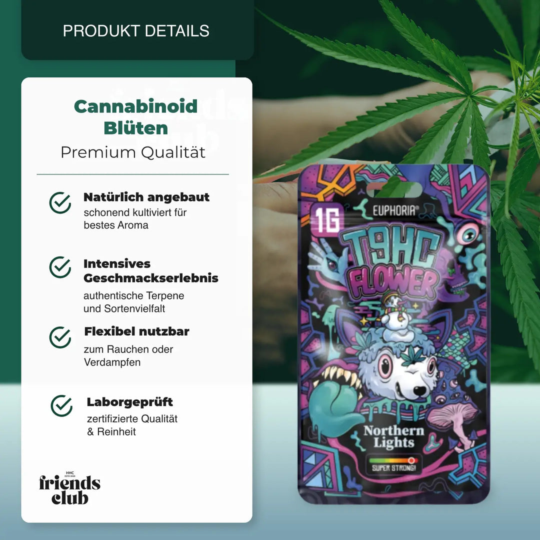 T9HC-Bloemen – Northern Light (1 g) - hhcfriends