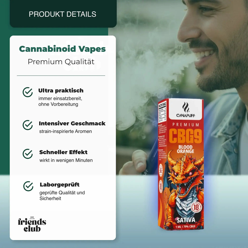 CBG9 Vape Blood Orange 79% 1ml - hhcfriends