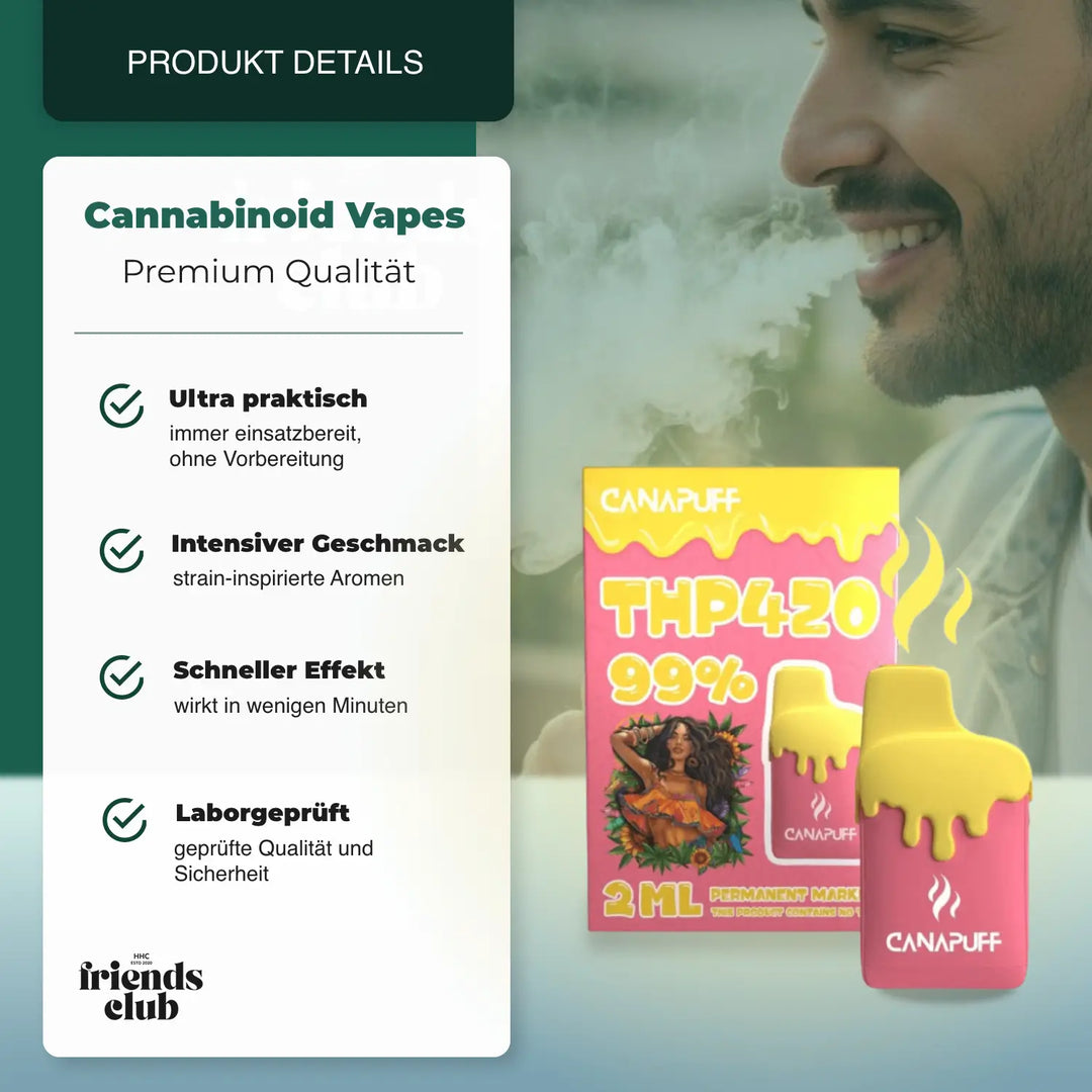 THP420 Vape - Permanent Marker 99 % 2 ml - hhcfriends