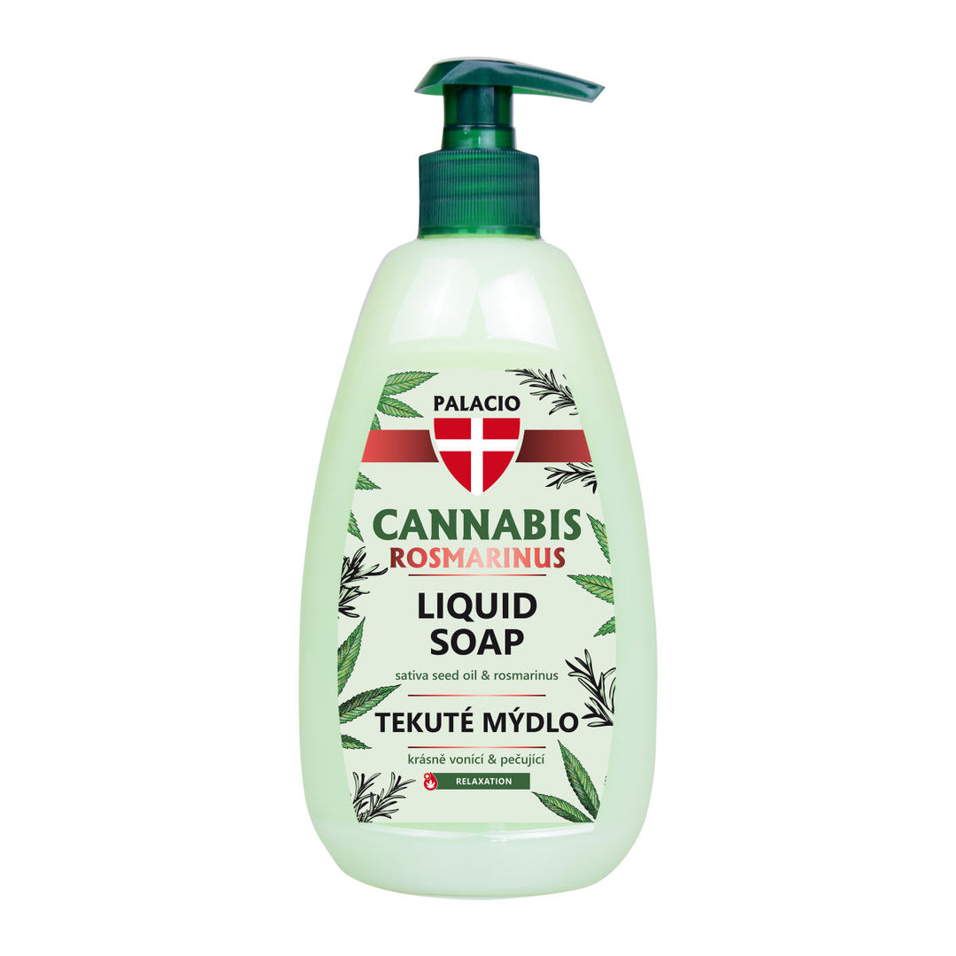Kannabisz Rosmarinus Tusfürdő, 500 ml Palacio