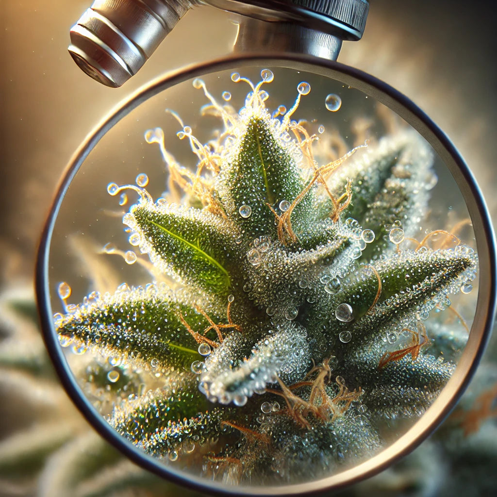 Cannabis onder de microscoop met Trichomes