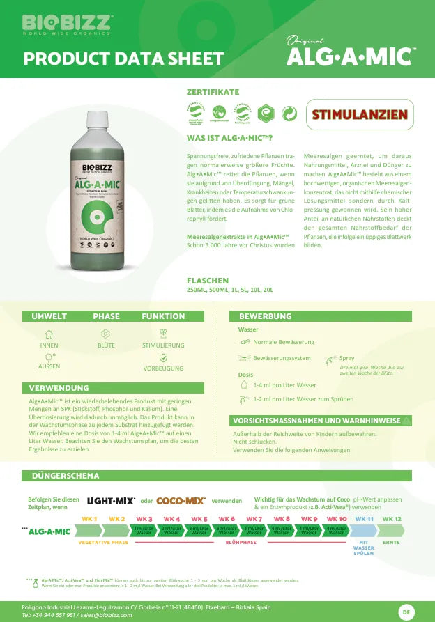 Bio Bizz ALG-A-Mic Vitaliteit Stimulans