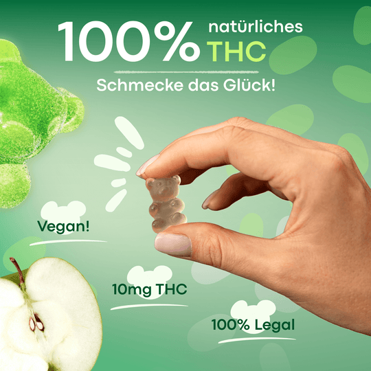 Gummies THC - Măr verde