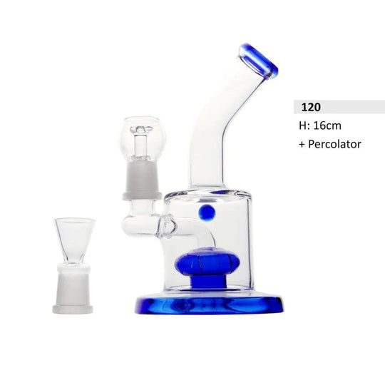 Bong de vidrio para aceite con percolador 16 cm