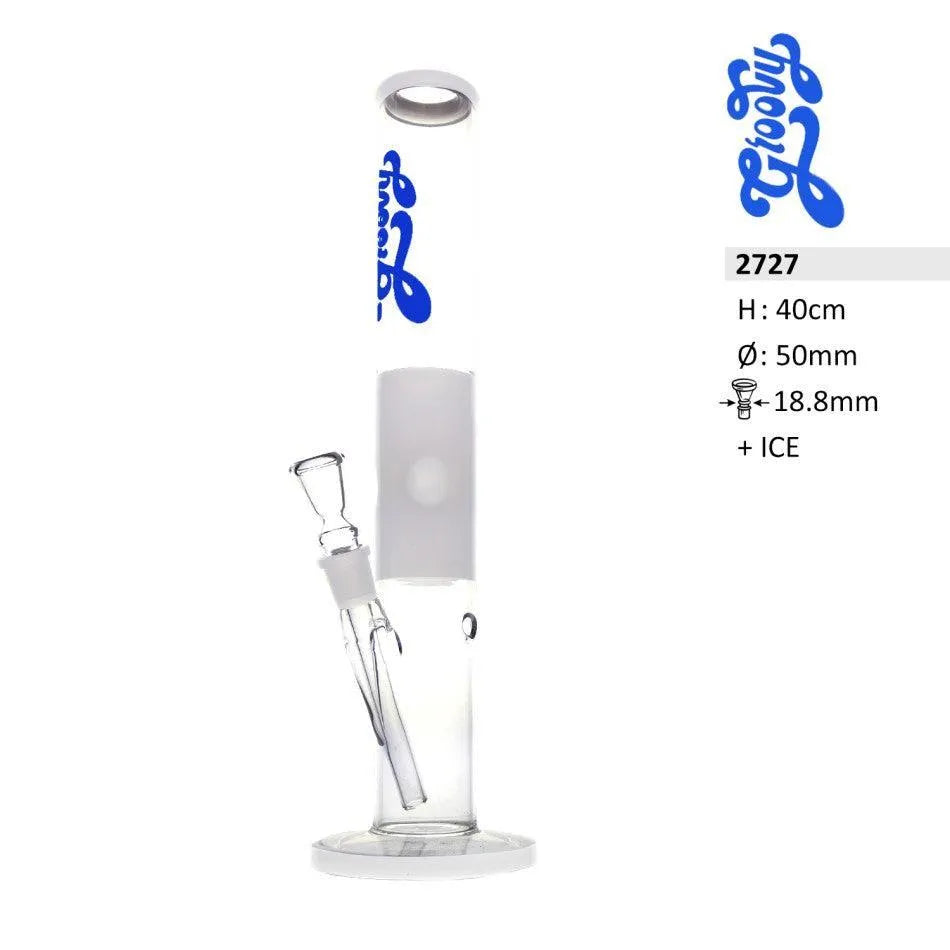 Bong de vidrio cilíndrico – 40 cm