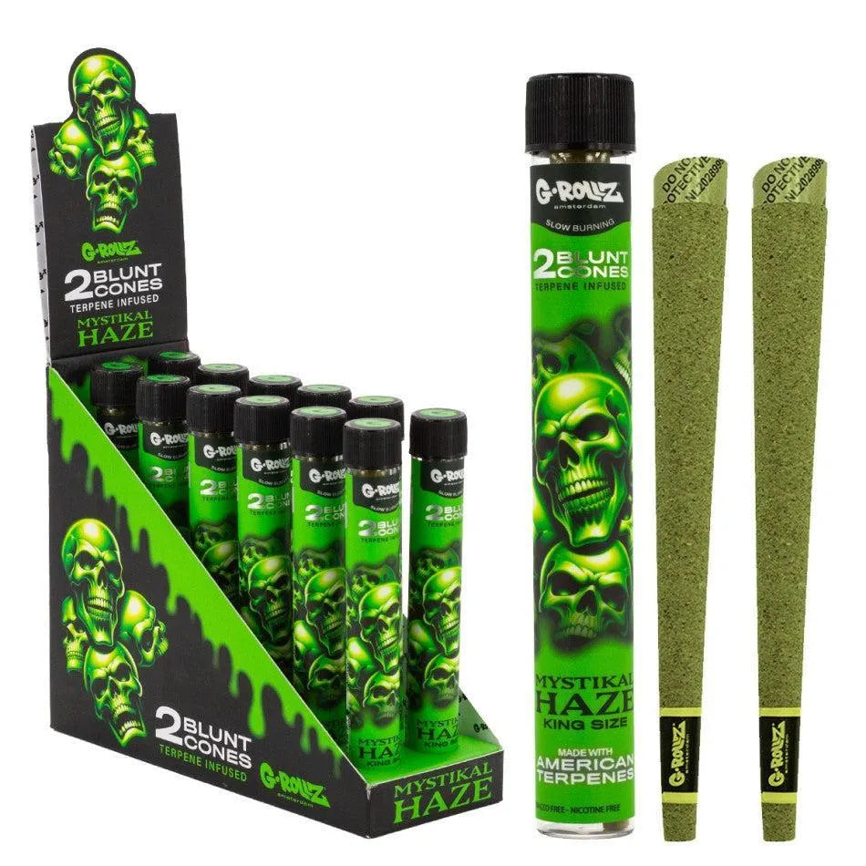 G-ROLLZ Blunt Cones – Mystikal Haze | 2-pak | Nasączone terpenami