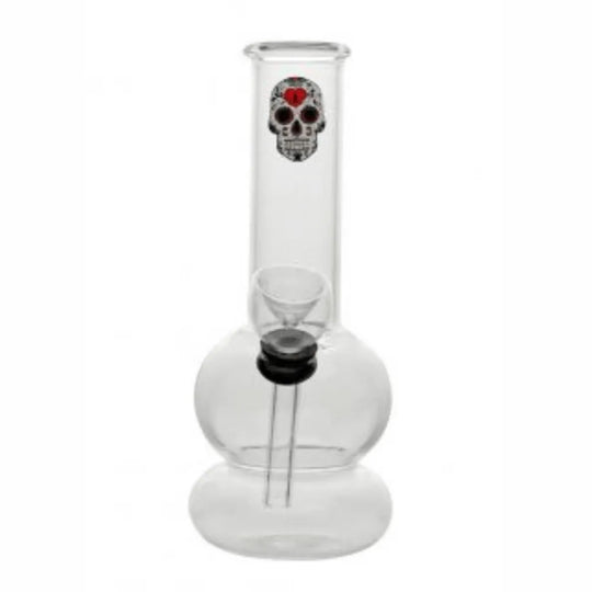 Szklane mini bongo Skull 15 cm