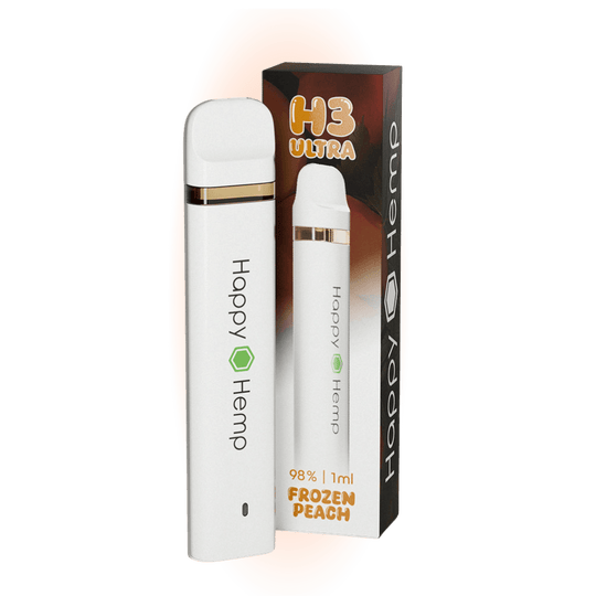 Happy Hemp H3 Ultra Frozen Peach 1ml Vape