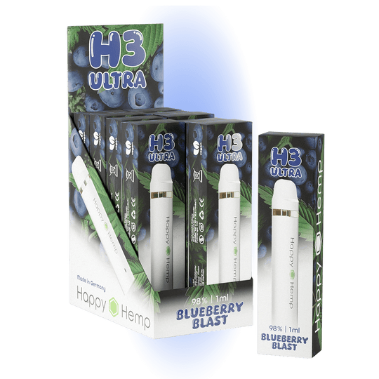 Happy Hemp H3 Ultra Blueberry Blast 1ml Vape