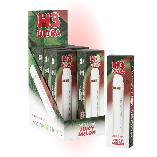 Happy Hemp H3 Ultra Juicy Watermelon 1ml Vape