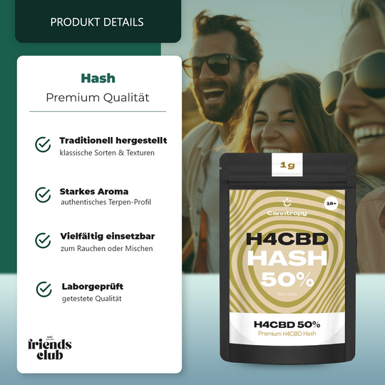 H4CBD Hash 50 % Canntropy