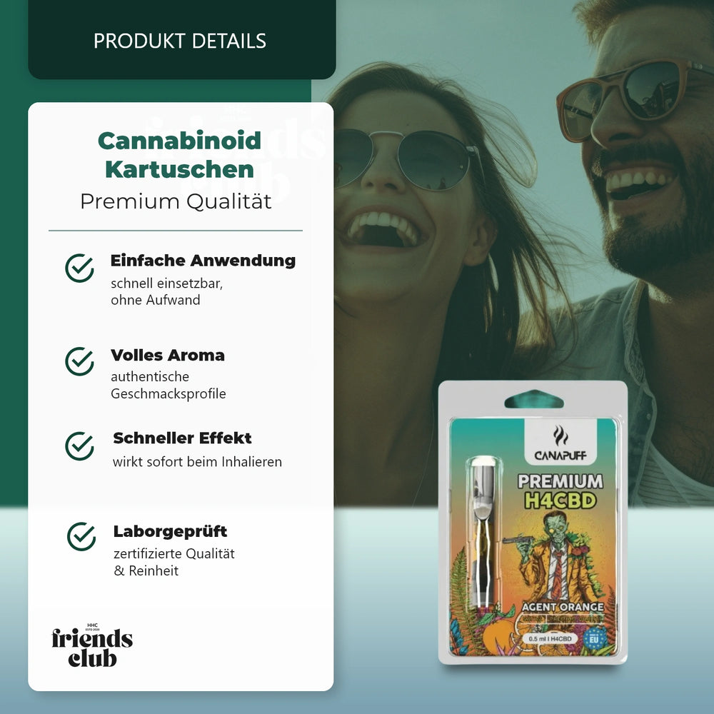 Cartouche H4CBD Agent Orange 1ml-Smagro GmbH