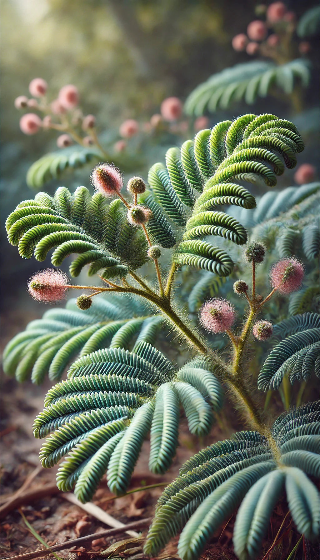 Mimosa Pudica in pure vorm