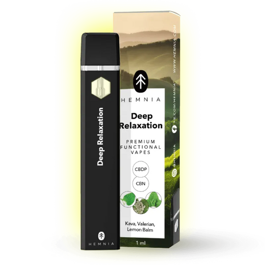 THC Vape Kava-val és Valeriánával „Mélyrelaxáció”