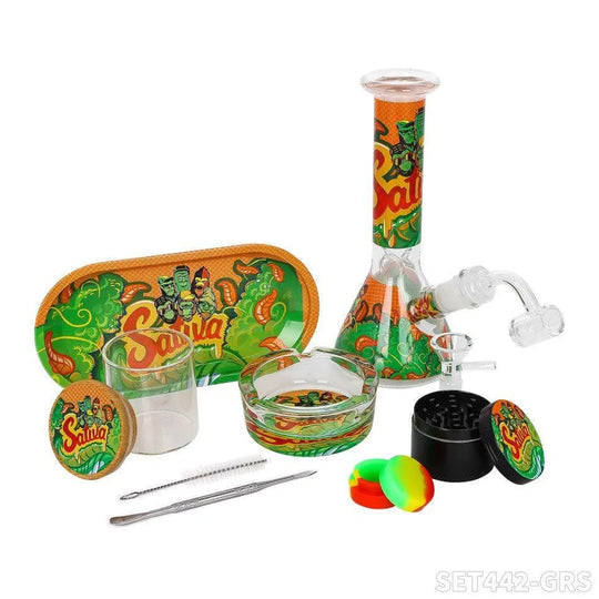 Set Bong Perro Gorilla – Set completo para fumar de 7 piezas.