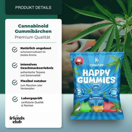 Gominolas de THC - Arándano
