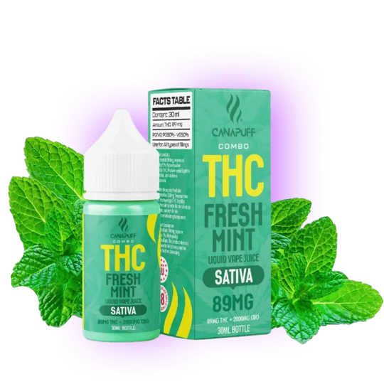 THC Liquid Świeża Mięta 89mg THC/1000mg CBC 30ml