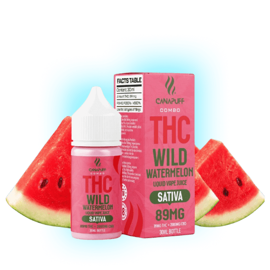 THC Liquid Wild Watermelon 89mg THC/1000mg CBC 30ml