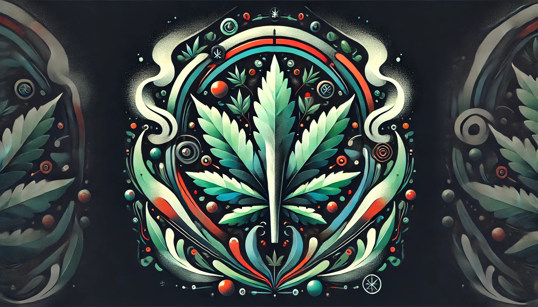 Thumbnail Langlich Weed 6 met kleurrijk patroon.