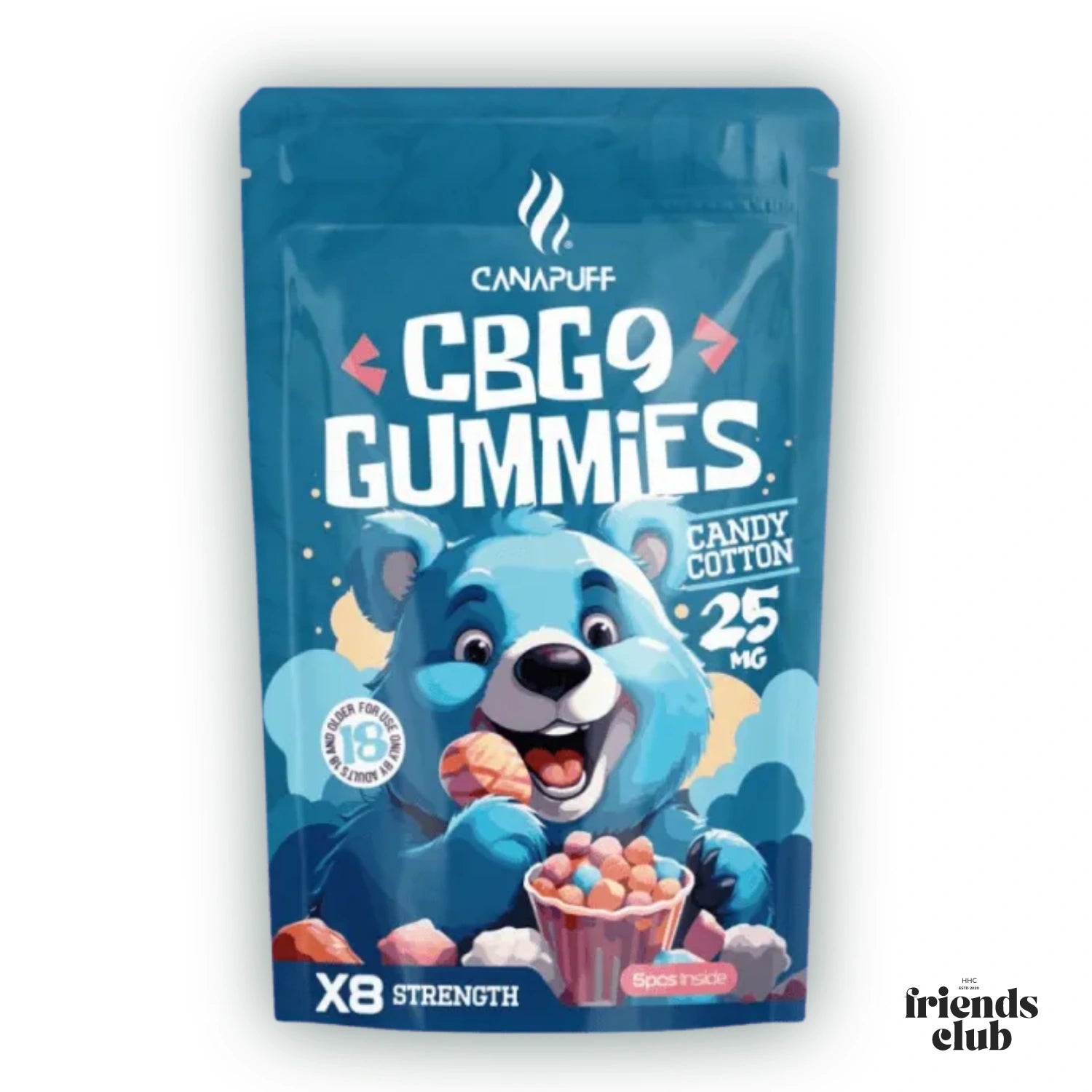 CBG9 Gummibeertjes Candy Cotton 5 stuks - hhcfriends