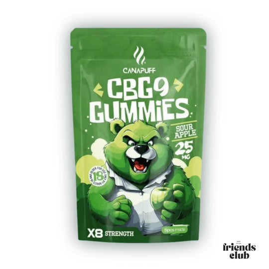 CBG9 Żelki kwaśne jabłko 5 sztuk - hhcfriends