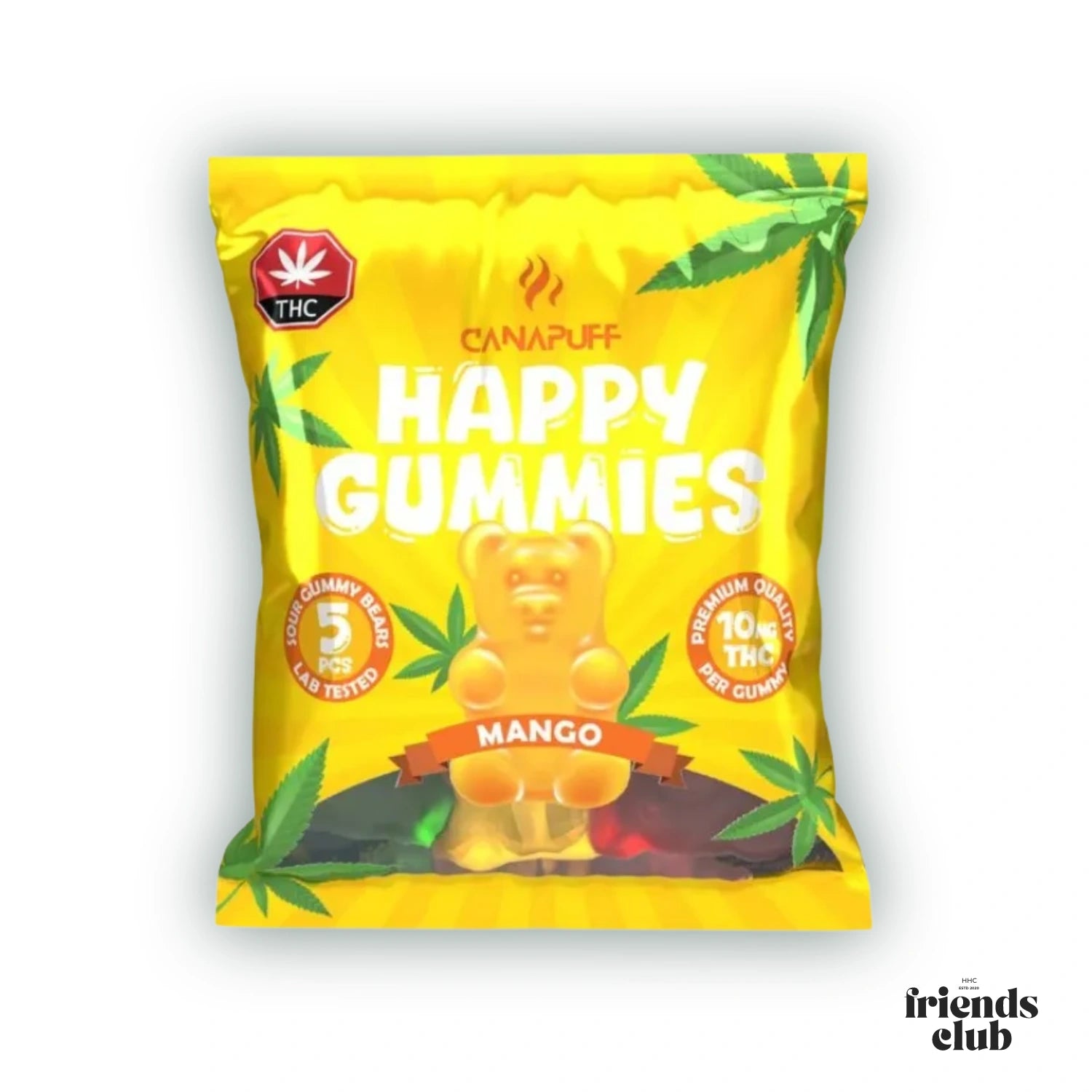 THC Gummibeertjes - Mango (5 Stuks) - hhcfriends