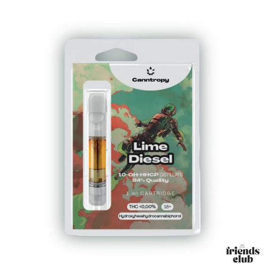 10-OH-P Cartridge Lime Diesel 94% 1ml - hhcfriends