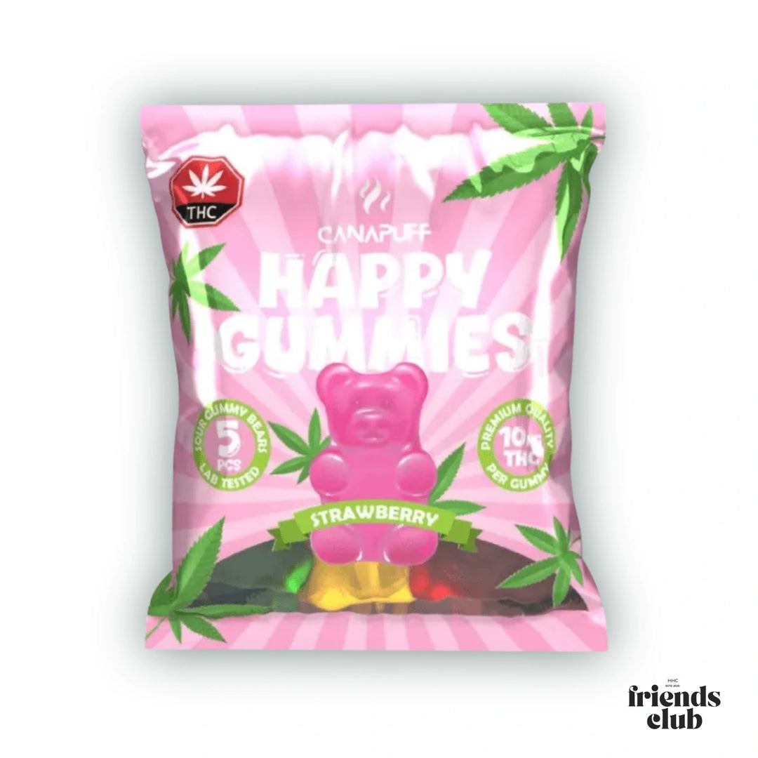 THC Gummies - Strawberry (5 Stück) - hhcfriends