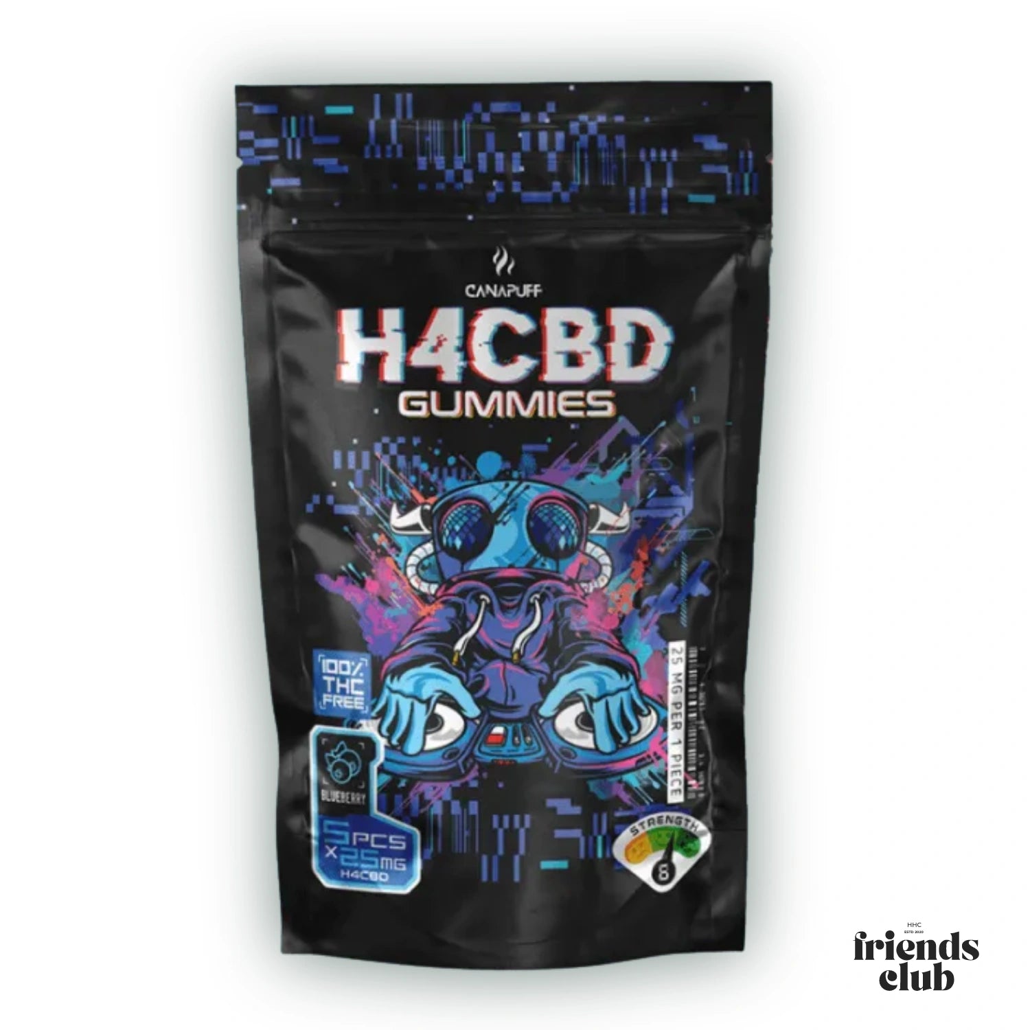 H4CBD CBD Gummibeertjes - Blauwe Bes - hhcfriends