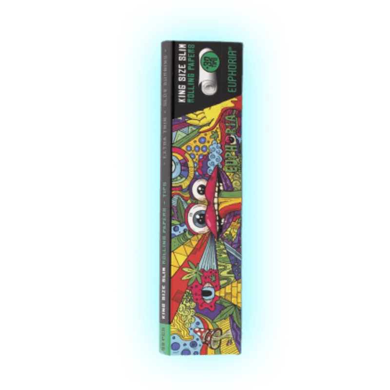 Euphoria Vibrant Rolling Papers Kingsize Slim + Filters