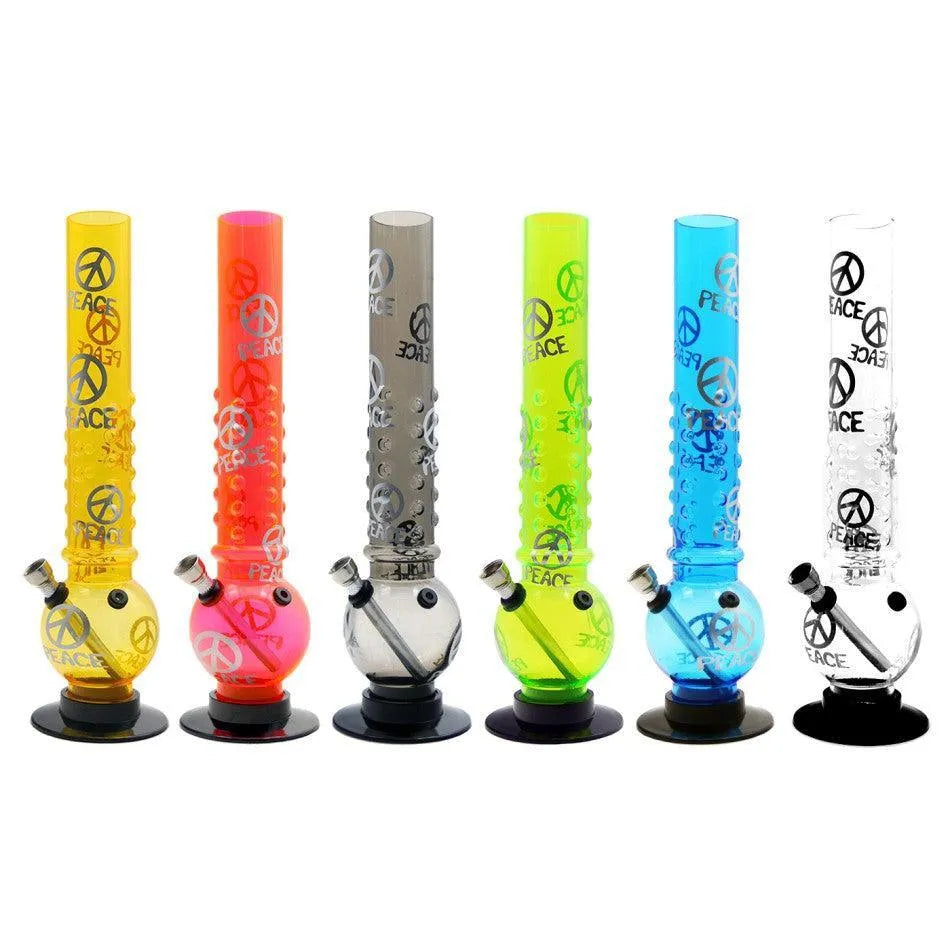 Bongo akrylowe z nadrukiem Peace 32 cm