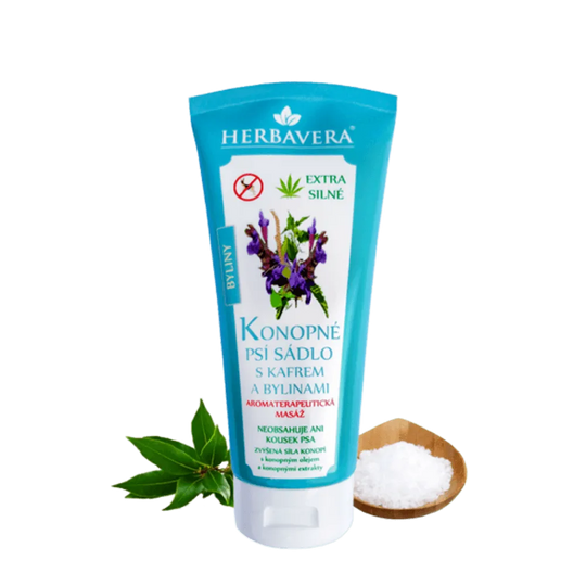 Pomada de cáñamo con alcanfor y hierbas, 200 ml Herbavera