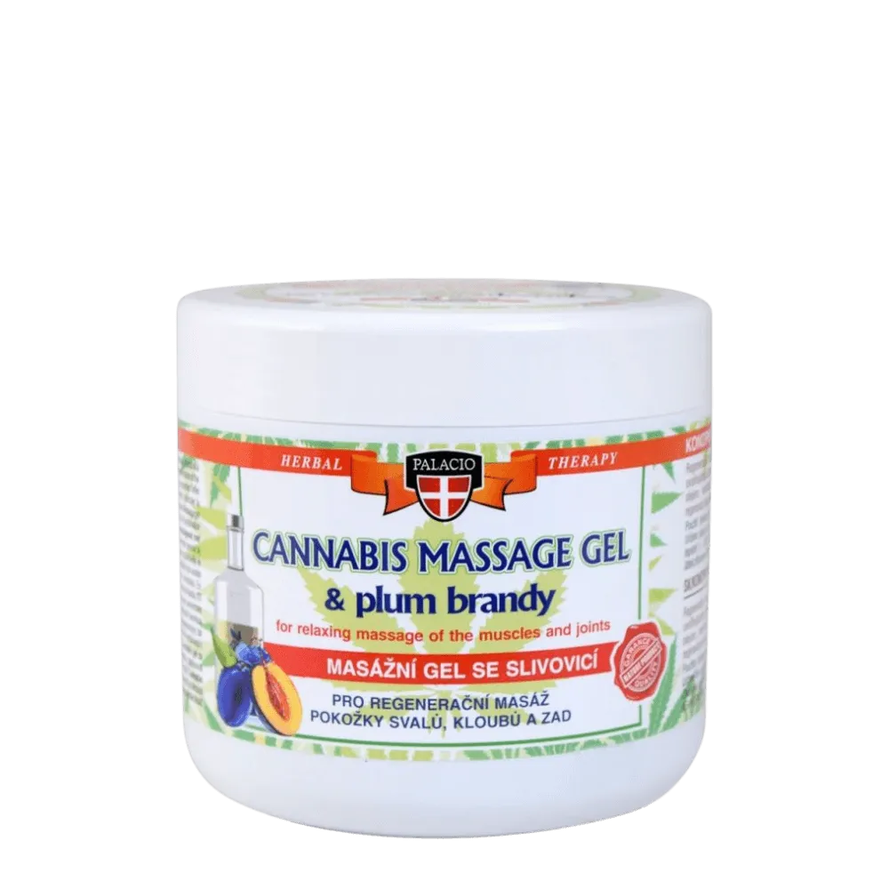 Hanf-Massagegel mit Pflaume 600 ml Palacio