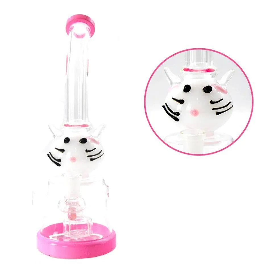 Bong de vidrio "Pink Cat"