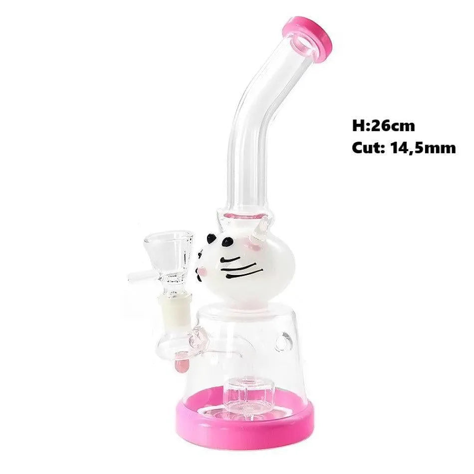Bong de cristal "Pink Cat"
