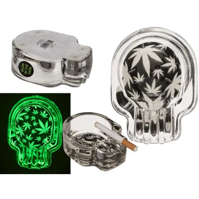Asbak Doodskop Cannabis Glow in the Dark