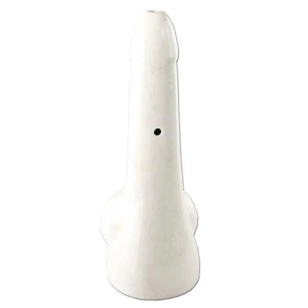 Penis Bong van keramiek wit