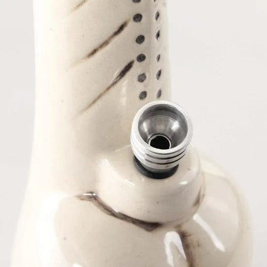 Penis Bong van keramiek wit