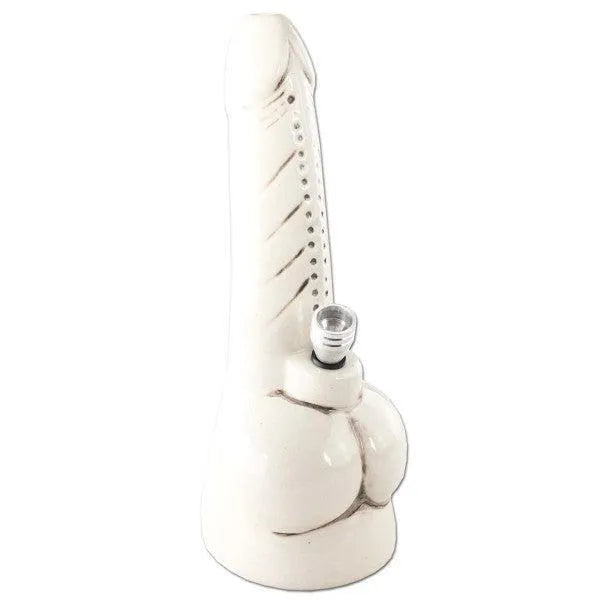 Penis Bong van keramiek wit