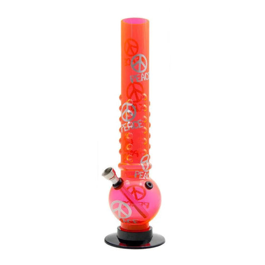 Bongo akrylowe z nadrukiem Peace 32 cm